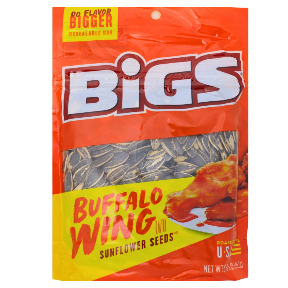 Bigs Buffalo Wing Flavour Sunflower Seeds152 g Candy Funhouse CA