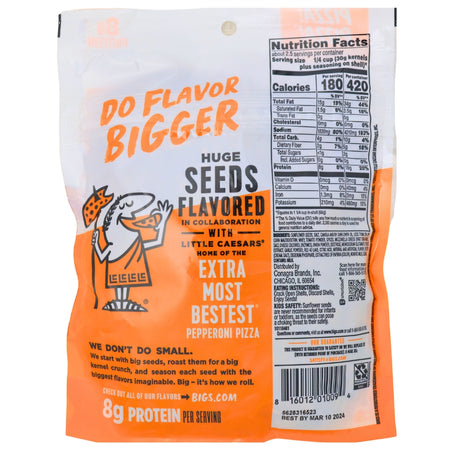 Big's Sunflower Seeds Little Ceasars Pizza - 152 g Nutrition Facts Ingredients