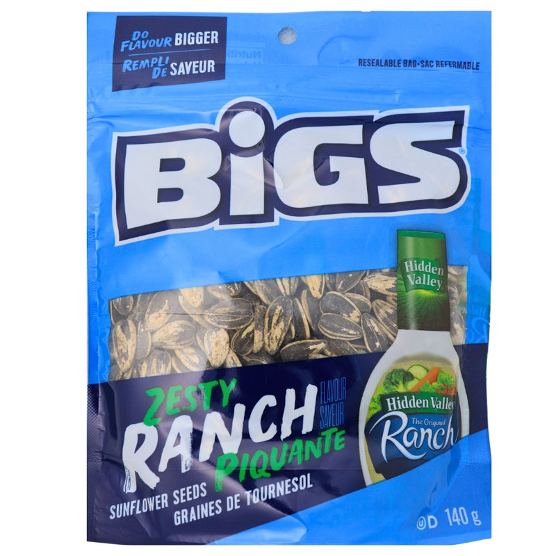 Bigs Zesty Ranch Sunflower Seeds140 g Candy Funhouse