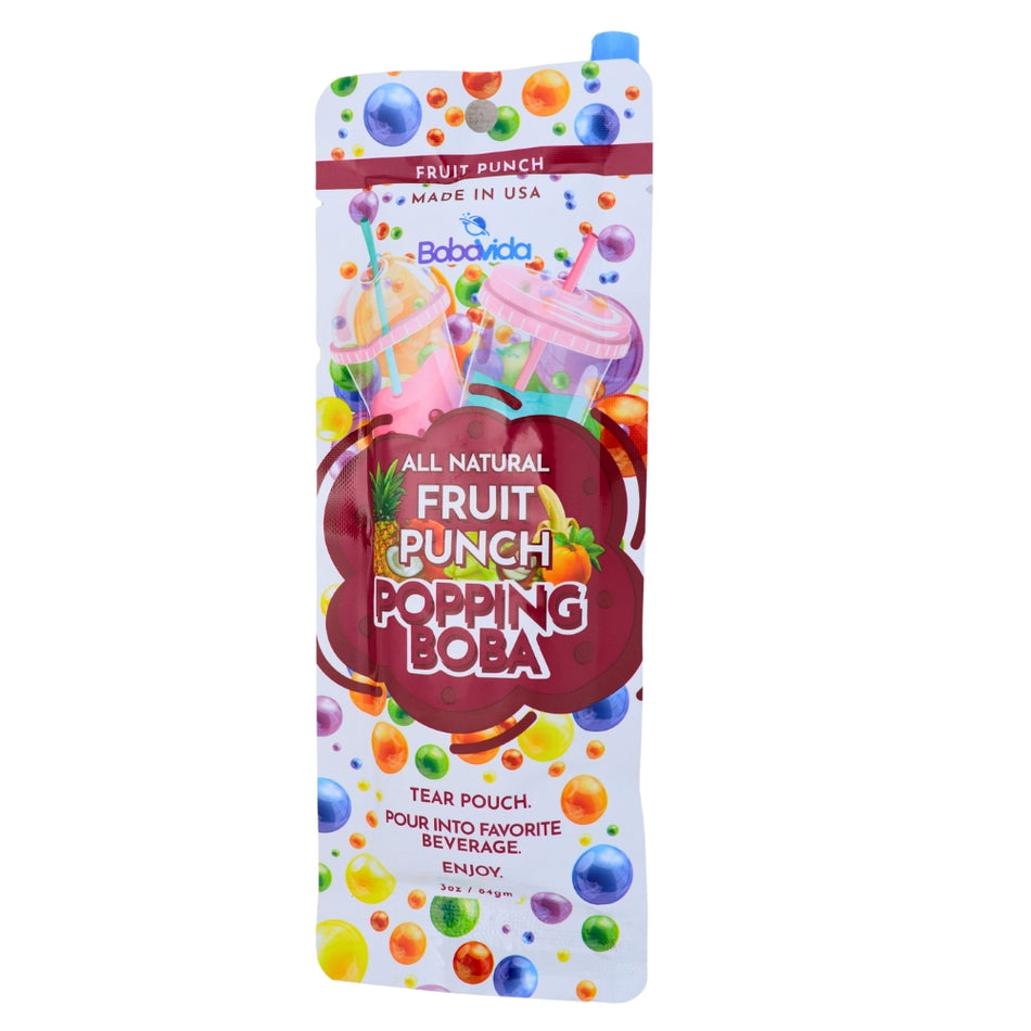 Boba Vida Fruit Punch - 3oz - Boba - Boba Fruit Punch - Fruit Punch Boba