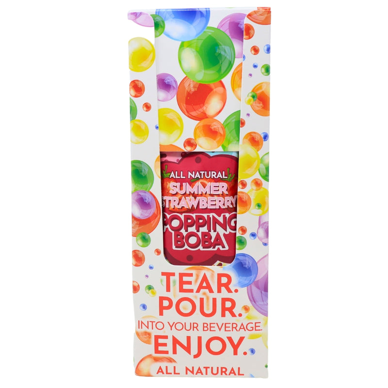 Boba Vida Summer Strawberry - 3oz - - Boba - Boba Strawberry - Strawberry Boba