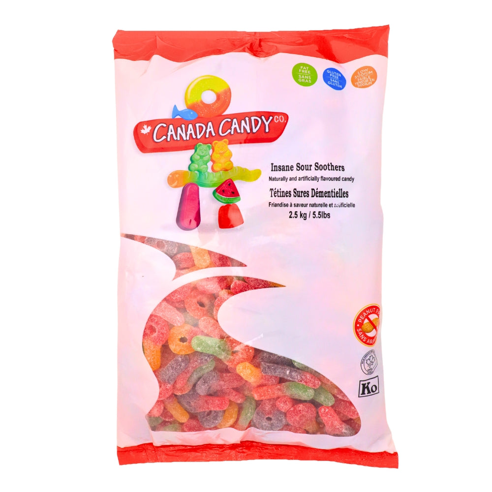 Insane Sour Soothers Candy Canada Candy Co. - Sour Keys - Bulk Candy - Halal Candy - Kosher Candy