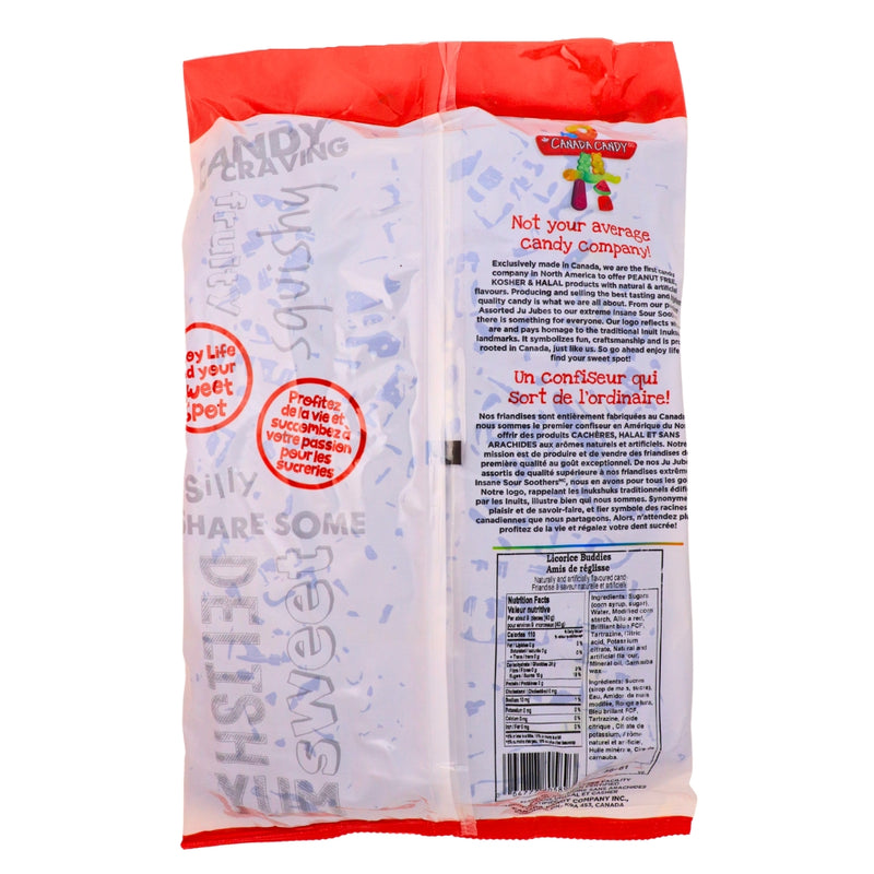 Licorice Buddies Canada Candy Co. - Bulk Colour_Assorted Gluten Free Gummy Halal Nutrient Facts - Ingredients