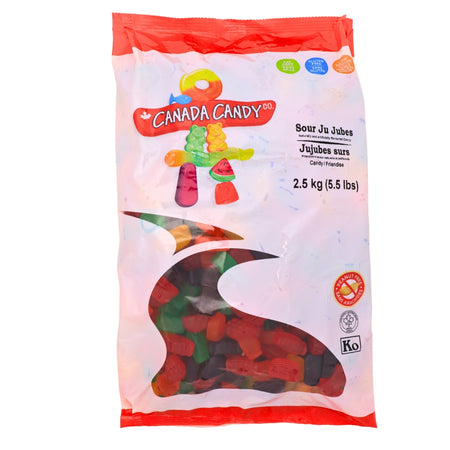 CCC Sour Ju Jubes Candy - 2kg Canadian Candy Halal