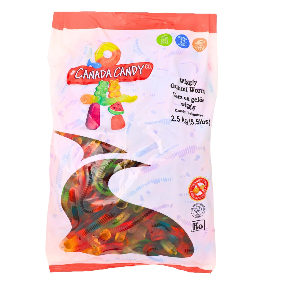 CCC Wiggly Gummi Worms Gummy Candy - 2kg Halal Candy