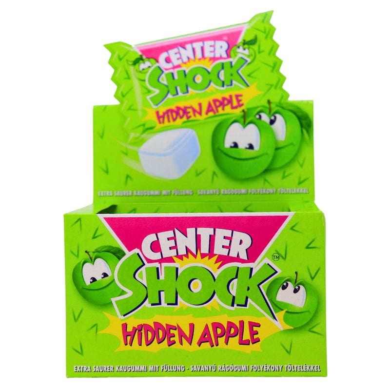 Center Shock Hidden Apple - Center Shock Hidden Apple - Extreme sour candy - Hidden flavour chewy candy - Shockingly sour treats - Tangy apple candy - Sourlicious adventure - Bulk sour candies - Intense sour experience - Jaw-dropping candy - 100ct sour candy pack - Center Shock Candy - Apple Candy - Sour Candy - Gum - Chewing Gum