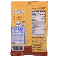 Coastal Bay Sugar Free Butterscotch Hard Candy - 3oz Nutrition Facts Ingredients  - sugar-free candy - hard candy - butterscotch candies