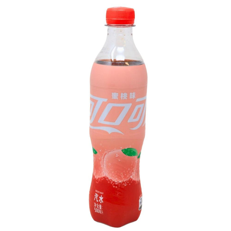 Coca Cola Peach CN (China) - 500mL - Coca-Cola Peach CN China - Peachy Perfection - Fizzy Sip - Coca-Cola Experience - Iconic Fizz - Luscious Sweetness - Fruity Escape - Succulent Peaches - Refreshing Journey - Extraordinary Beverage