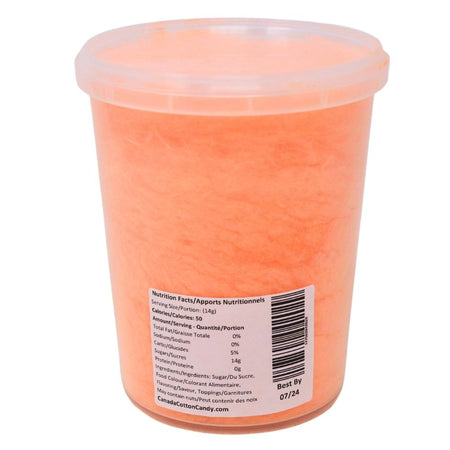 Cotton Candy Orange Creamsicle  - 60g Nutrition Facts Ingredients, cotton candy, cotton candy orange creamsicle, orange creamsicle cotton candy