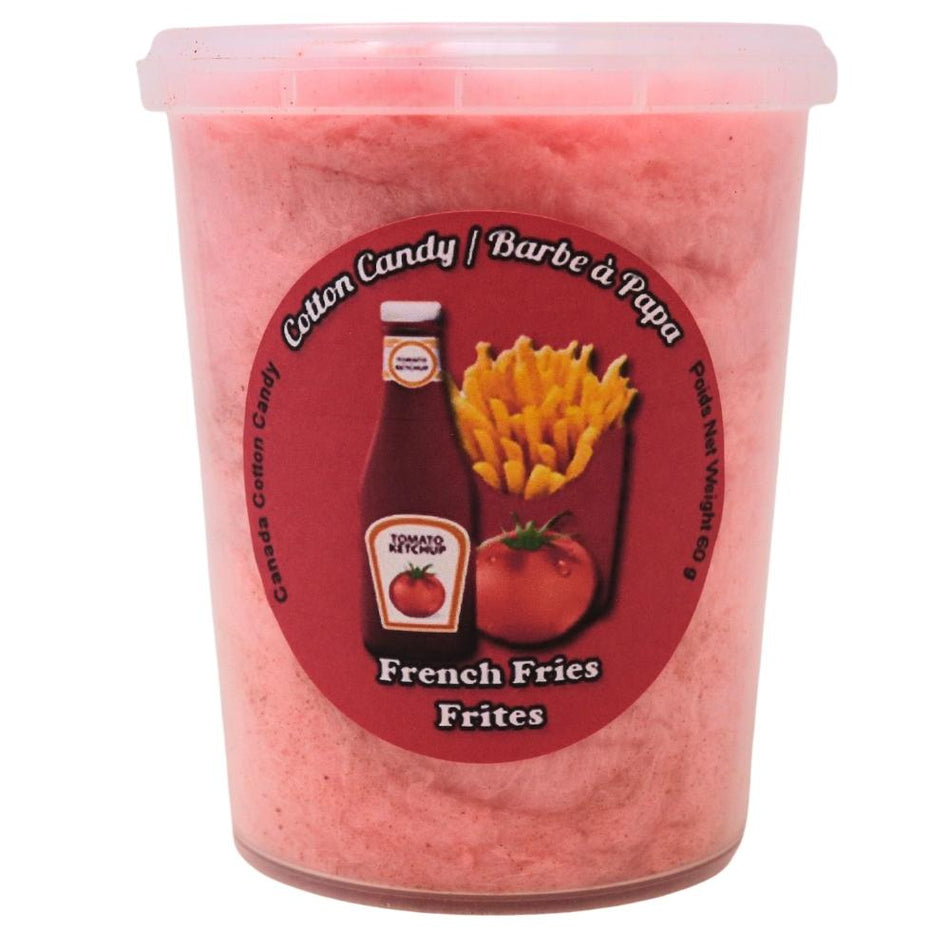 Cotton Candy French Fries & Ketchup  - 60g, cotton candy, cotton candy french fries, french fries cotton candy