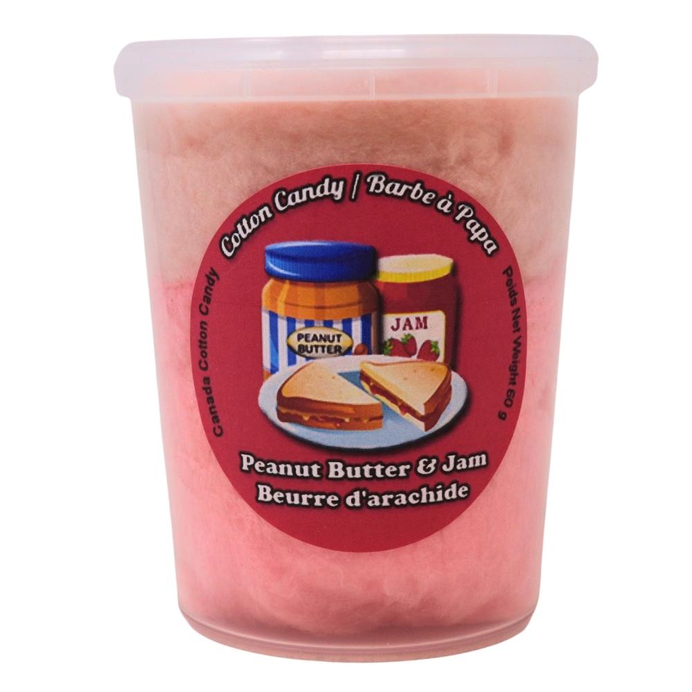 Cotton Candy Peanut Butter & Jam  - 60g, cotton candy, cotton candy peanut butter and jam, peanut butter and jam cotton candy