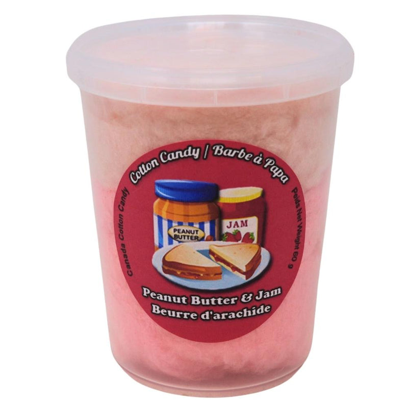 Cotton Candy Peanut Butter & Jam  - 60g, cotton candy, cotton candy peanut butter and jam, peanut butter and jam cotton candy