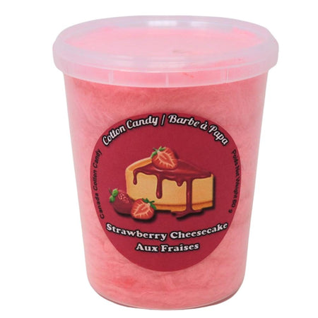 Cotton Candy Strawberry Cheesecake  - 60g, cotton candy, strawberry cheesecake cotton candy