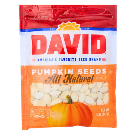 DAVID All Natural Pumpkin Seeds - 5 oz.