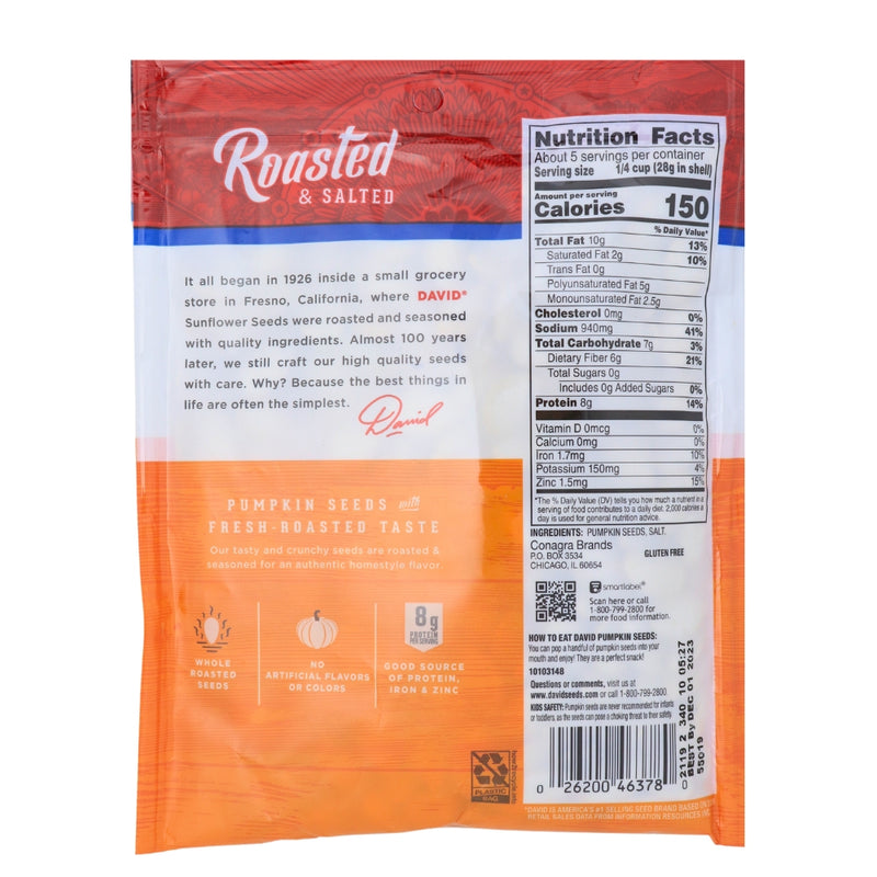 David Pumpkin Seeds5 oz. All Natural Since 1926
