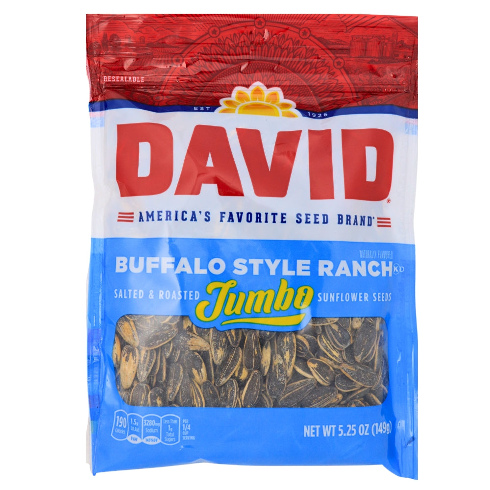 David Buffalo Style Ranch Jumbo Sunflower Seeds – Candy Funhouse CA