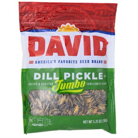 DAVID Dill Pickle Jumbo Sunflower Seeds - 5.25 oz