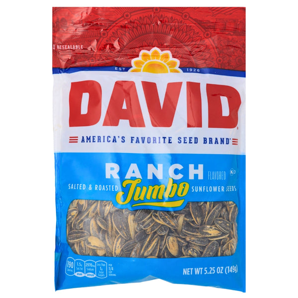 DAVID Ranch Jumbo Sunflower Seeds - 5.25 oz