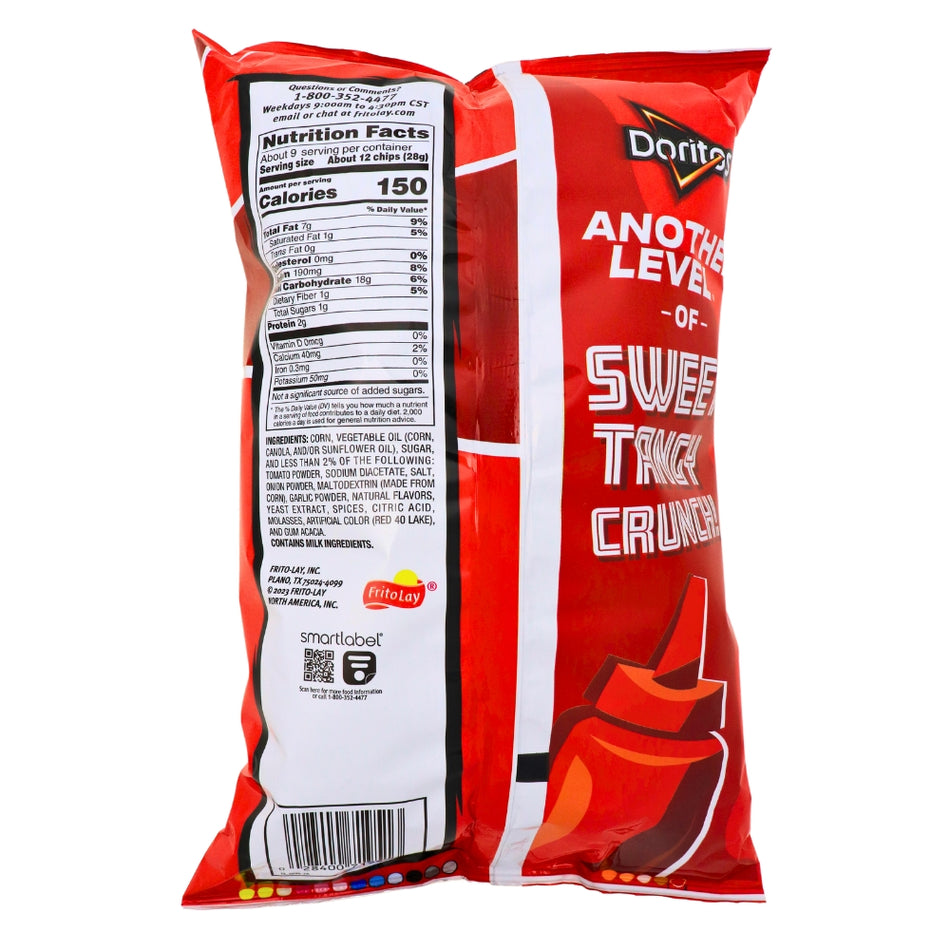 Doritos Tangy Ketchup - 9.25oz -Nutrition Facts - Ingredients - American Snacks