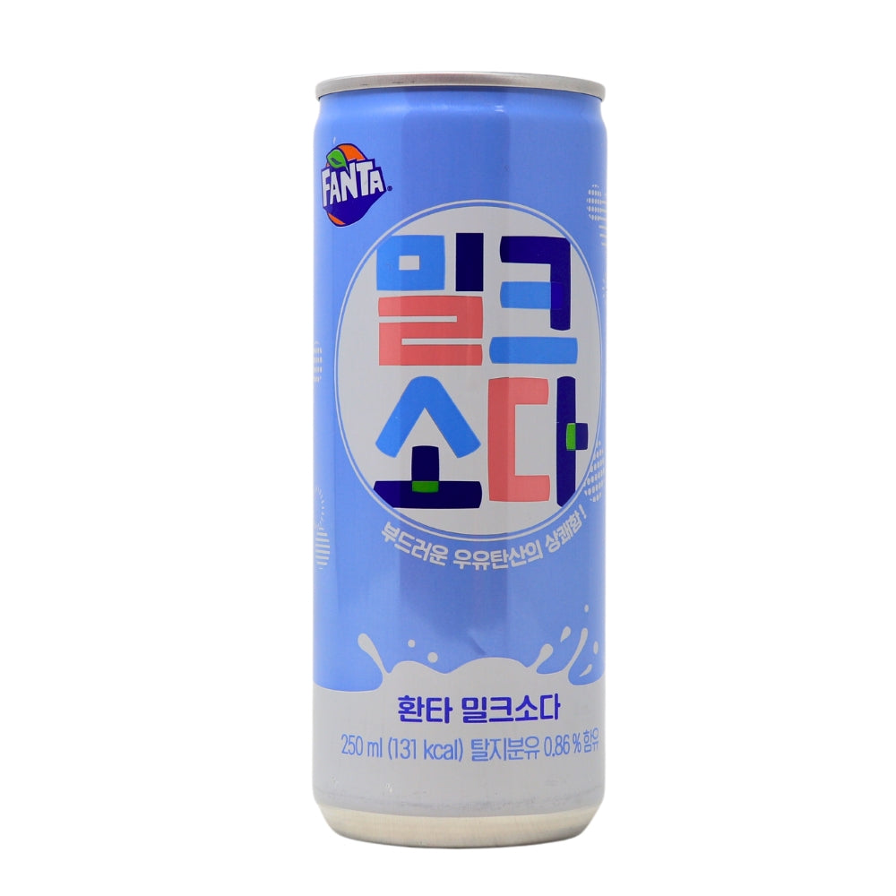 Fanta Milk Soda - 250mL (Korea) - Fanta Milk Soda (Korea) - Creamy Bliss - Milky Magic - Fizzy Delight - Soda Soiree - Bold Taste - Creamy Carnival - Sparkling Celebration - Fanta Fizz - Burst of Joy - Fanta - Fanta Drink - Korean Fanta - Korean Drinks 
