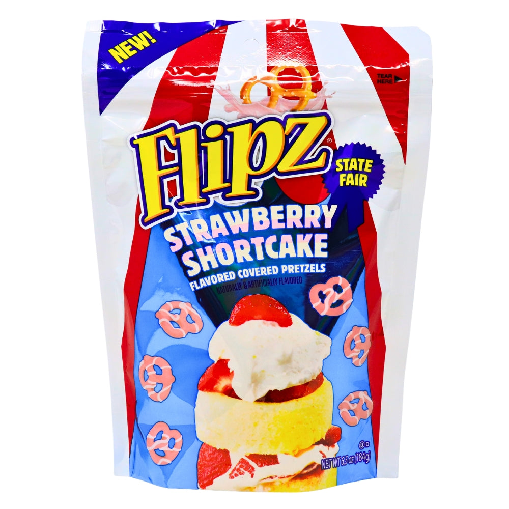 Flipz State Fair Strawberry Shortcake Pretzels- 6.5oz
