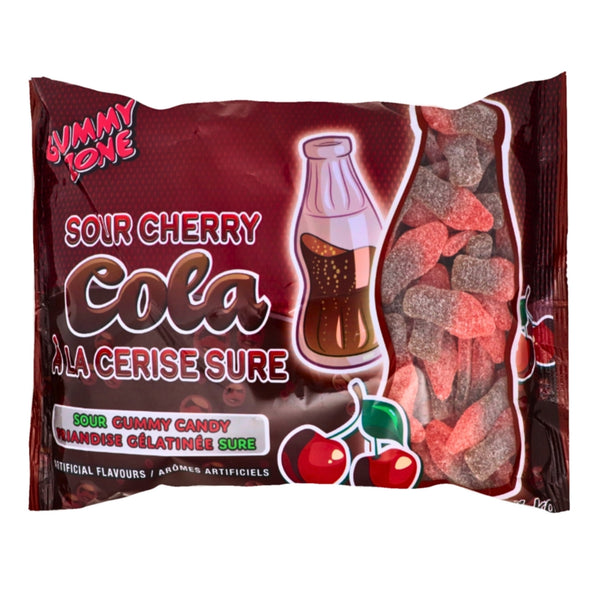 Gummy Zone Sour Cherry Cola Bottles Candy-1 kg