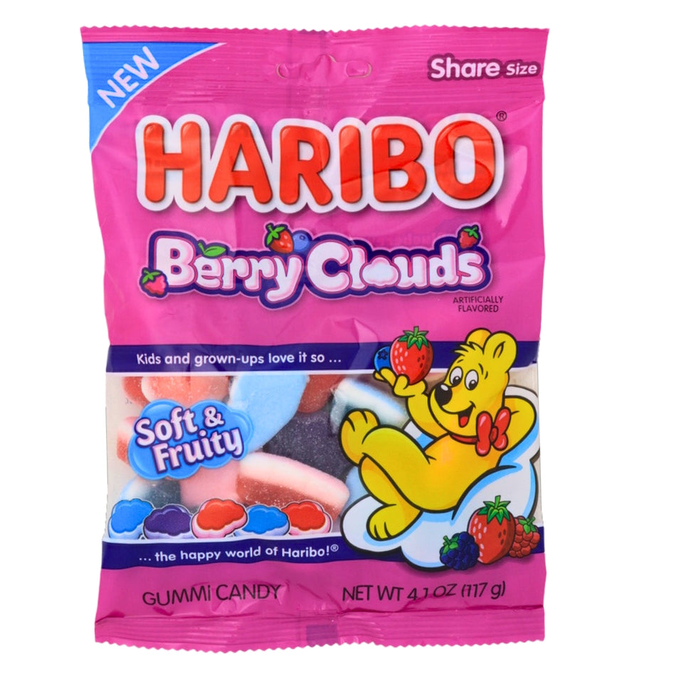Haribo Berry Clouds - 4.1oz - Gummies - Gummy Candy - Haribo Candy