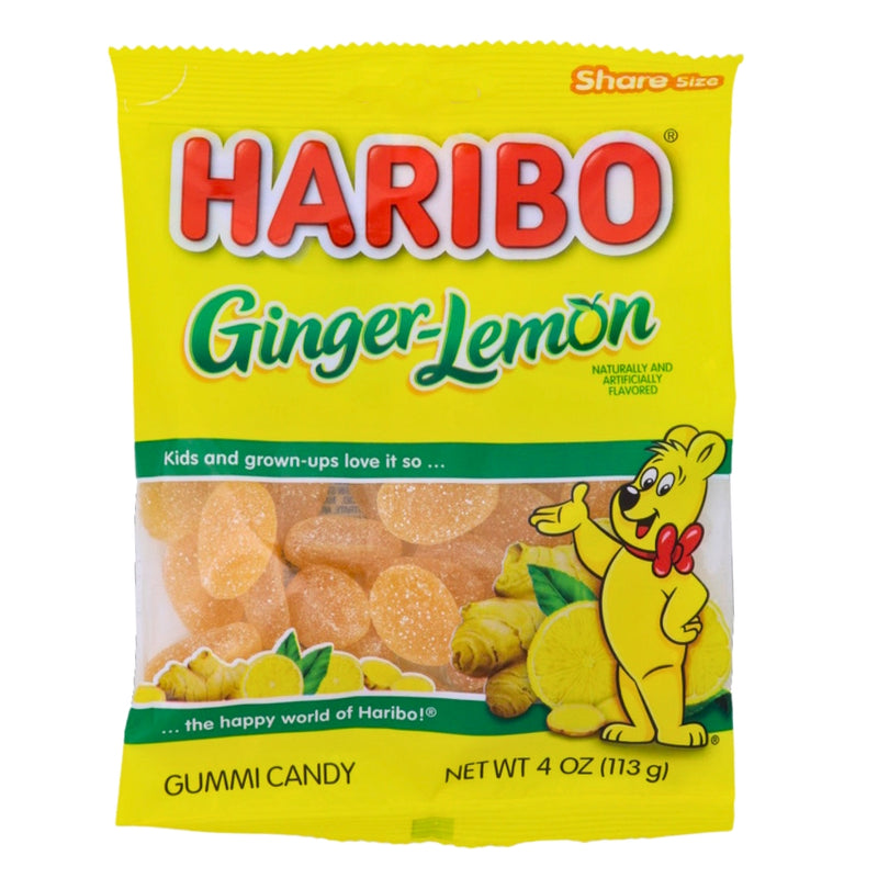 Haribo Ginger Lemon Candy - 4oz.