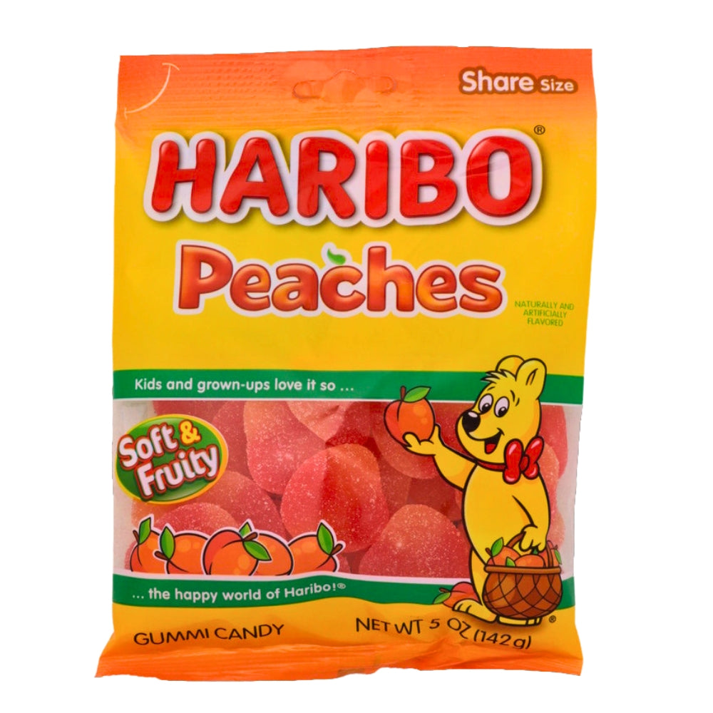 Haribo Peaches Gummy Candy - 5oz.