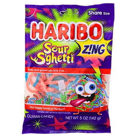 Haribo Sour S'ghetti Gummy Candy - 5oz