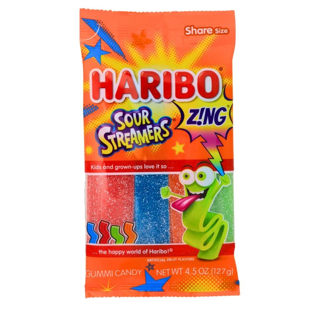 Haribo Zing Sour Streamers Candy Belts