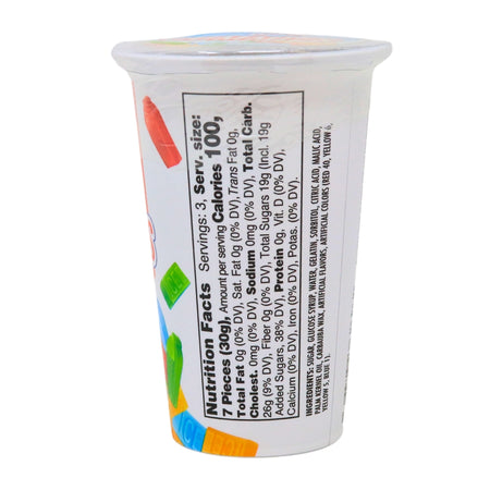 ICEE Gummies Cup - 3.17oz Nutrition Facts Ingredients