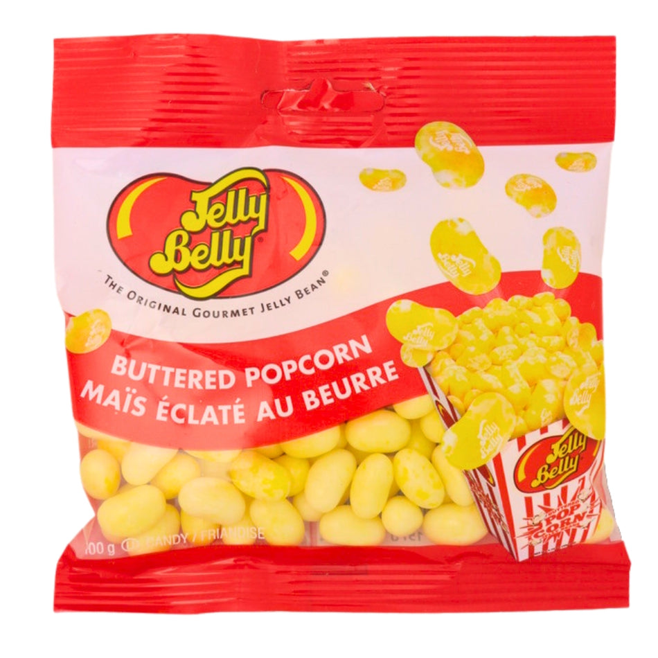 Jelly Belly Buttered Popcorn - 100g - jelly belly - jelly beans - retro candy - jelly bean candy