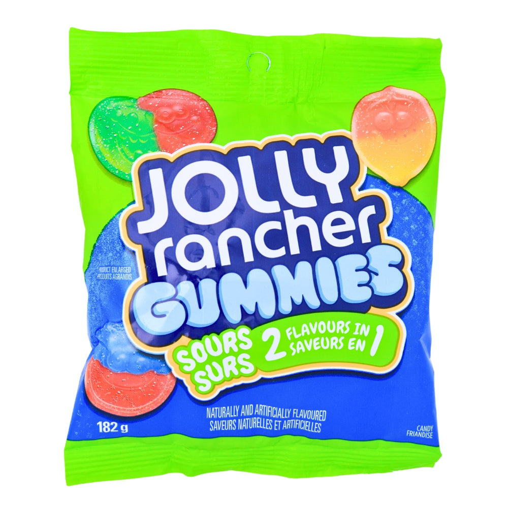 Jolly Rancher Gummies Sours 2in1 - 182g - Jolly Rancher - Jolly Rancher Gummies - Jolly Rancher Sour Gummies - Jolly Rancher Sour Candy - Sour Gummies - Sour Gummy