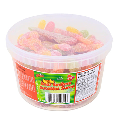 Koala Jumbo Sour Suckers Gummy Candy-Bulk Candy Canada Sour Keys Nutrient Facts - Ingredients