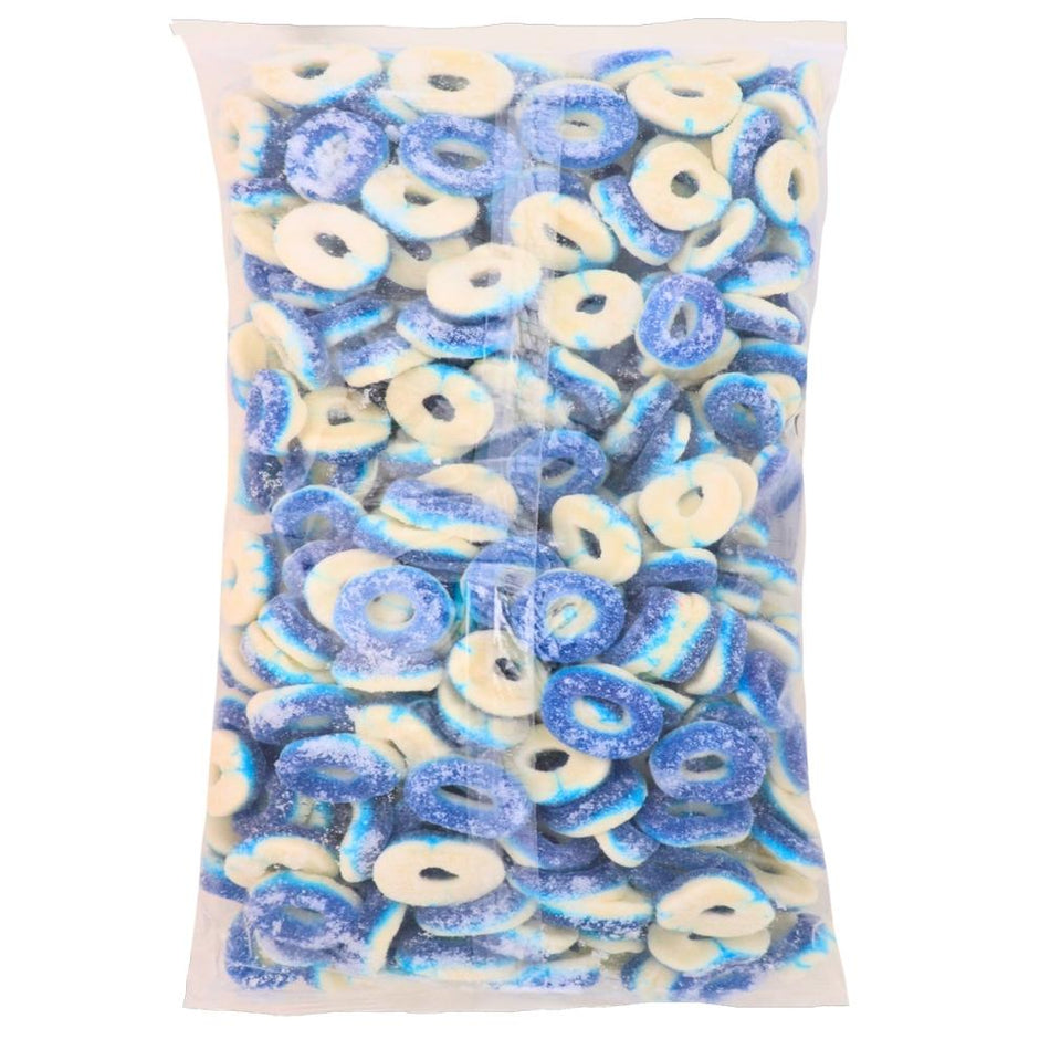Kervan Blue Raspberry Rings - 5lb | Candy Funhouse – Candy Funhouse CA