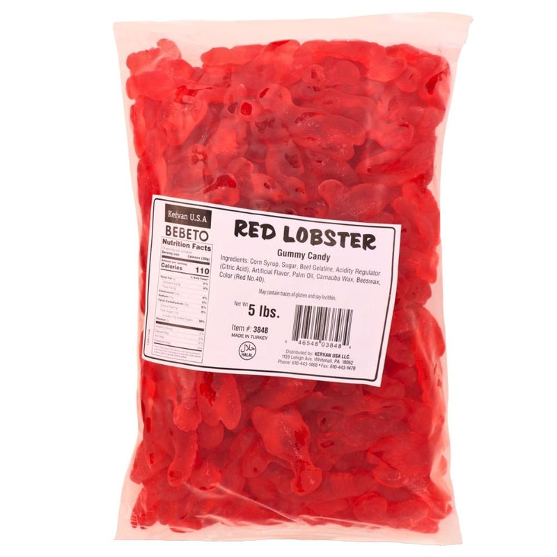 Kervan Red Lobster Gummy Candy-Halal Bulk Candies Nutrition Facts - Ingredients