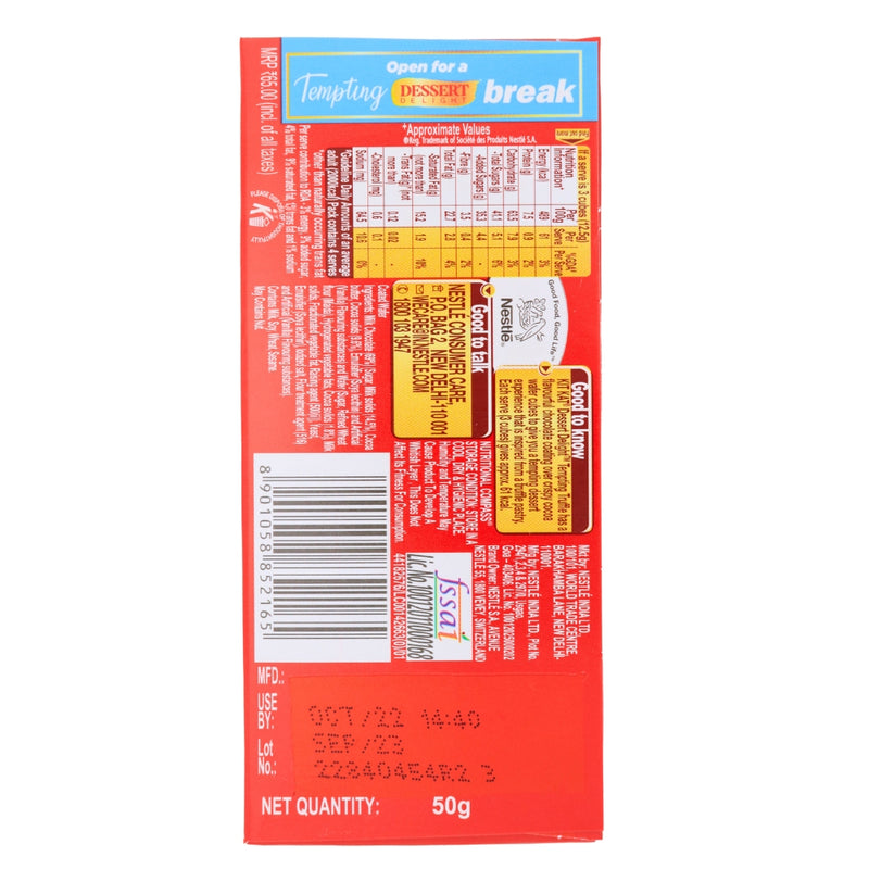 Kit Kat Dessert Delight Tempting Truffle (India) - 50g Nutrition Facts Ingredients - Kit Kat - Kit Kat Candy Bar - Kit Kat Chocolate Bar - Kit Kat Dessert Delight Tempting Truffle - Kit Kat Truffle - Kit Kat India