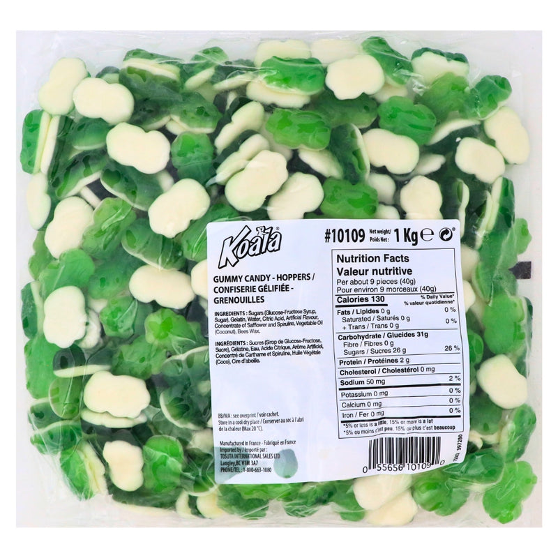 Koala Hoppers Candies - 1kg Nutrient Facts - Ingredients 