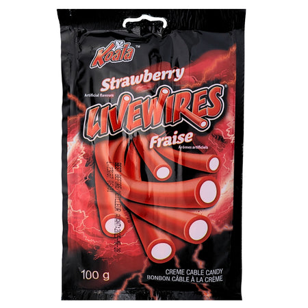Koala Livewires Strawberry Cream Cables Candy-100 g