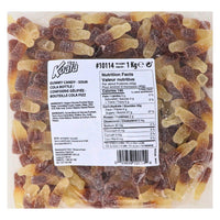 Koala Sour Cola Bottles Gummy Candies-Bulk Candy Canada Nutrient Facts - Ingredients 