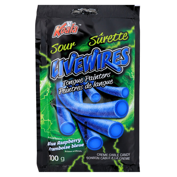 Koala Livewires Sour Tongue Painters Blue Raspberry Candy-100 g