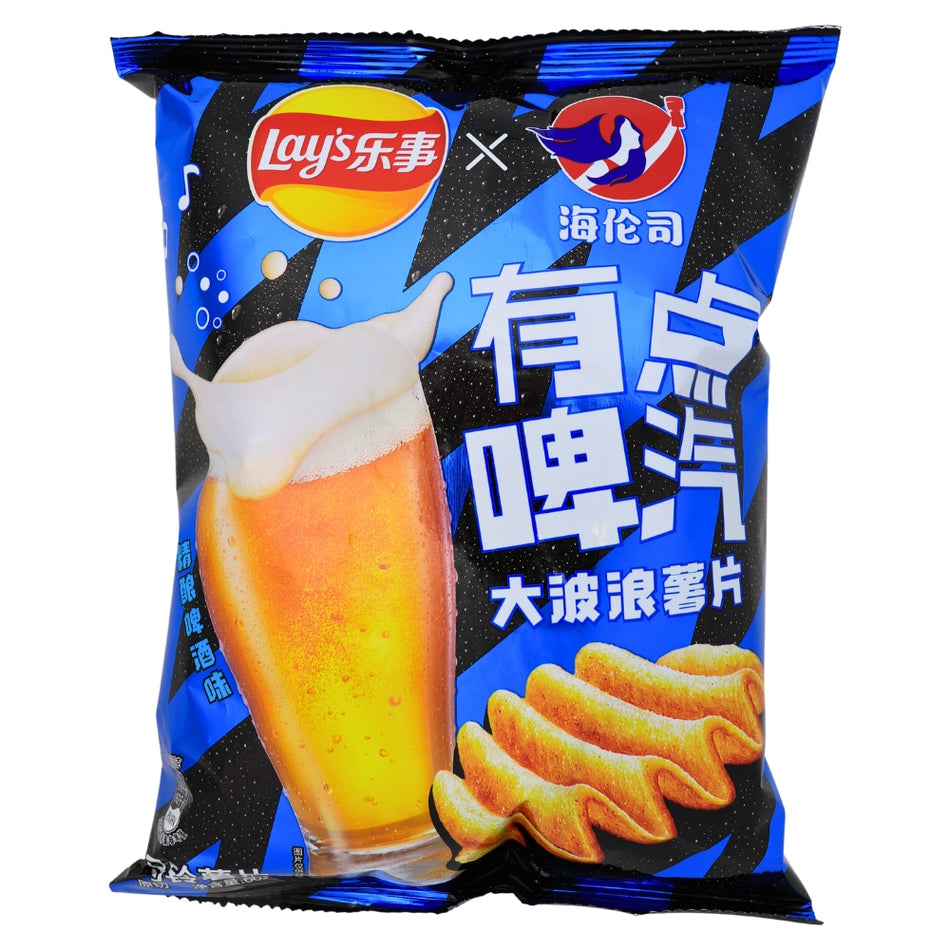 Lays Craft Beer - 60g - Lay's Craft Beer - Brew-tastic Awesomeness - Pub Experience - Hoppy Goodness - Flavour Journey - Crunchy Adventure - Beer Festival - Snackventure - Bold Taste - Pub-worthy Joy - Lay’s - Lays - Beer Chips - Lays Beer Chips - Chinese Snack - China Snack
