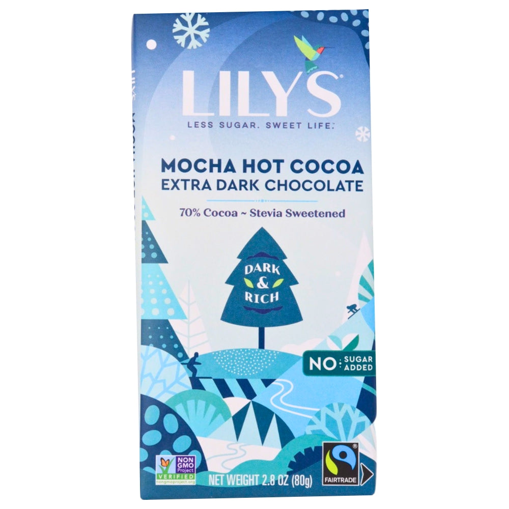 Lily's No Sugar Added Mocha Hot Cocoa Chocolate Bar - 2.8oz