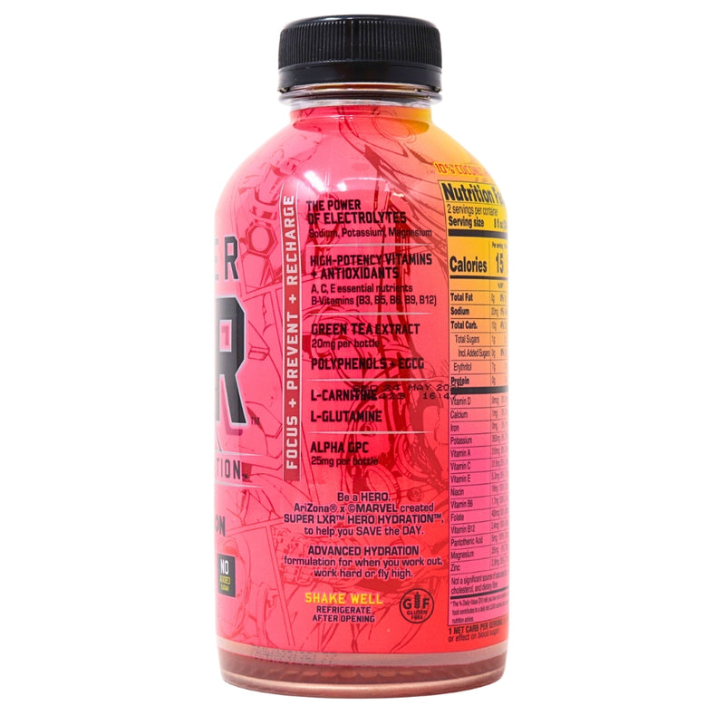 Arizona Marvel Super LXR Dragon Fruit Watermelon  Nutrition Facts Ingredients - Arizona Tea - Arizona - Arizona Marvel Dragon Fruit Watermelon - Arizona Dragon Fruit Watermelon - Watermelon Drink - Arizona Watermelon Drink - Arizona Dragon Fruit Drink