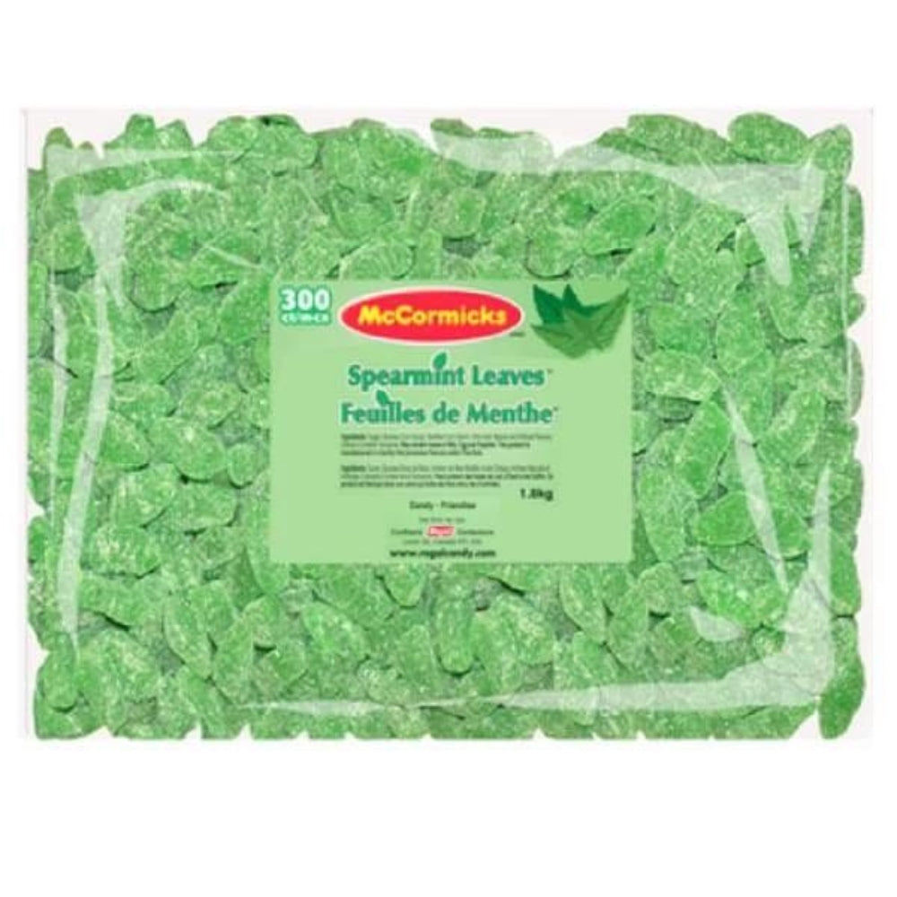 McCormicks Spearmint Leaves McCormicks 2.1kg - Bulk Canadian Canadian Candy Candy Buffet Colour_Green