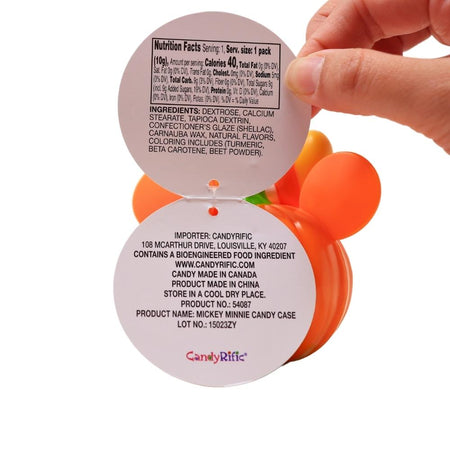 Mickey & Minnie Pumpkin Character Case Nutrition Facts Ingredients - Mickey Mouse - Halloween - Disney - Halloween Candy - Disney Candy