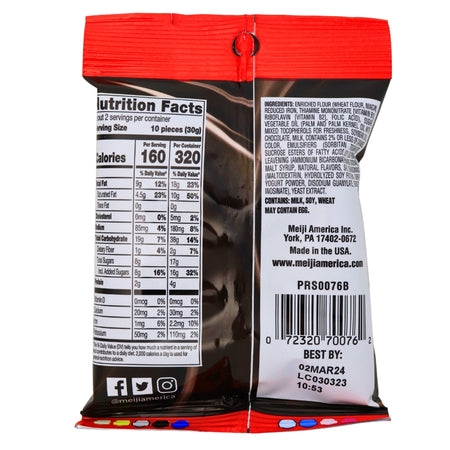 Hello Panda Chocolate Cookies-2.2 oz. Nutrition Facts - Ingredients