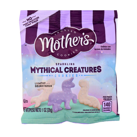 Mothers Mythical Animal Cookies - 1oz