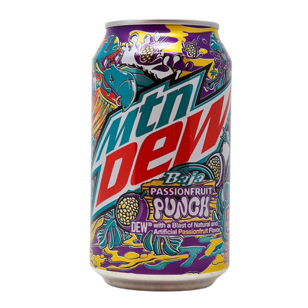 Mountain Dew Passionfruit Punch - 355mL - Mountain Dew Passionfruit Punch - Fruity Frenzy - Tropical Charm - Citrus Awesomeness - Sip of Paradise - Refreshing Beverage - Bold Taste - Tropical Fiesta - Passionfruit Paradise - Burst of Joy - Mountain Dew - Mountain Dew Drink